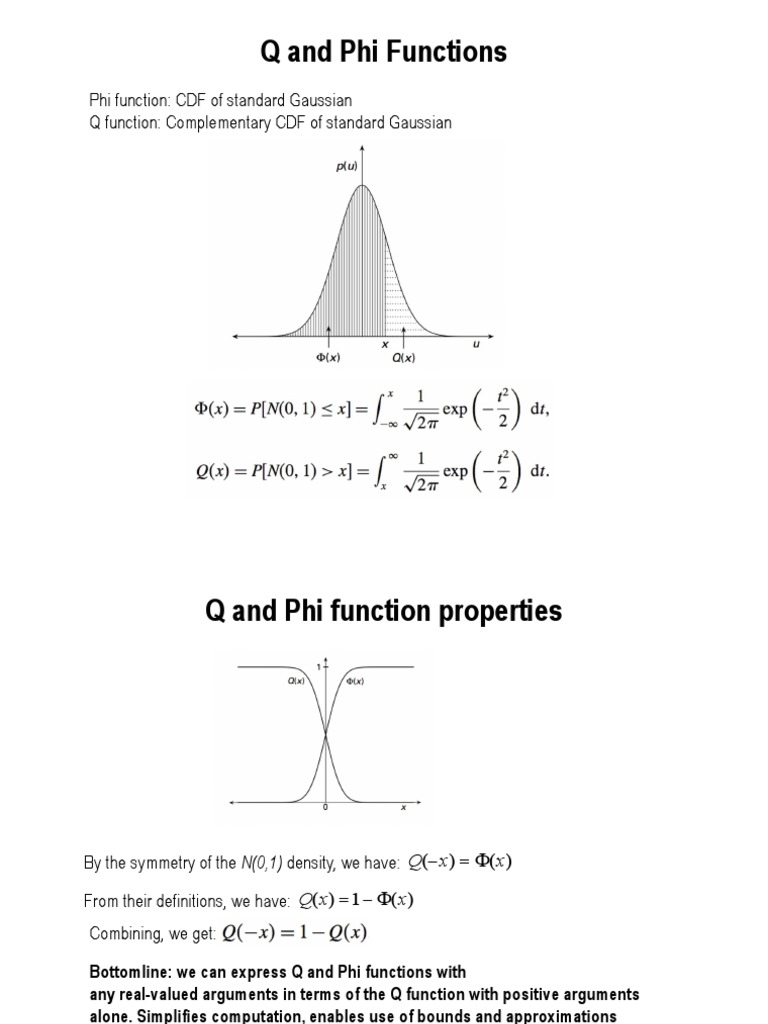 Q Function Covariance Matrix Normal Distribution