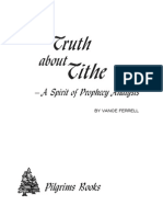 The Truth About Tithe - by Vance Ferrell