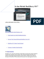 Cara Upgrade Dan Shrink BackBerry OS 7