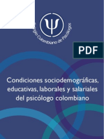 Condiciones Del Psicologo en Colombia