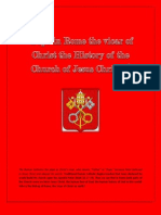 Pope in Rome the Vicar of Christ the History of the Church of Jesus Christ