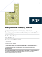 History of Modern Philosophy