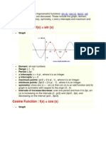 Properties of Six Trigonometric Functions