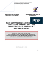 Plan Estrategico Mortalidad Materna