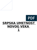 Srpska Umetnost Novog Veka 1 i 2