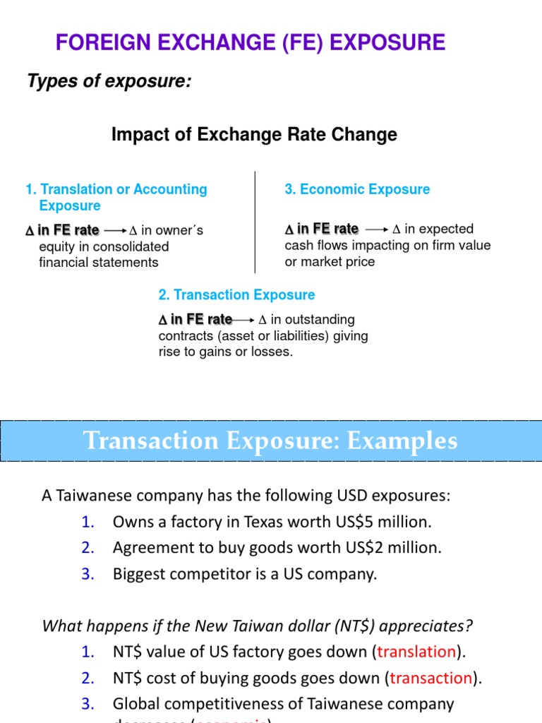 Understanding Transaction Exposure in Forex | PDF | Hedge (Finance ...