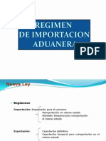 Diapositivas Regimen de Importacion Aduanera