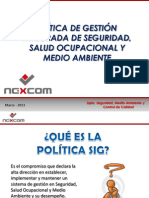 Politica de Gestión Integrada de SSOMA