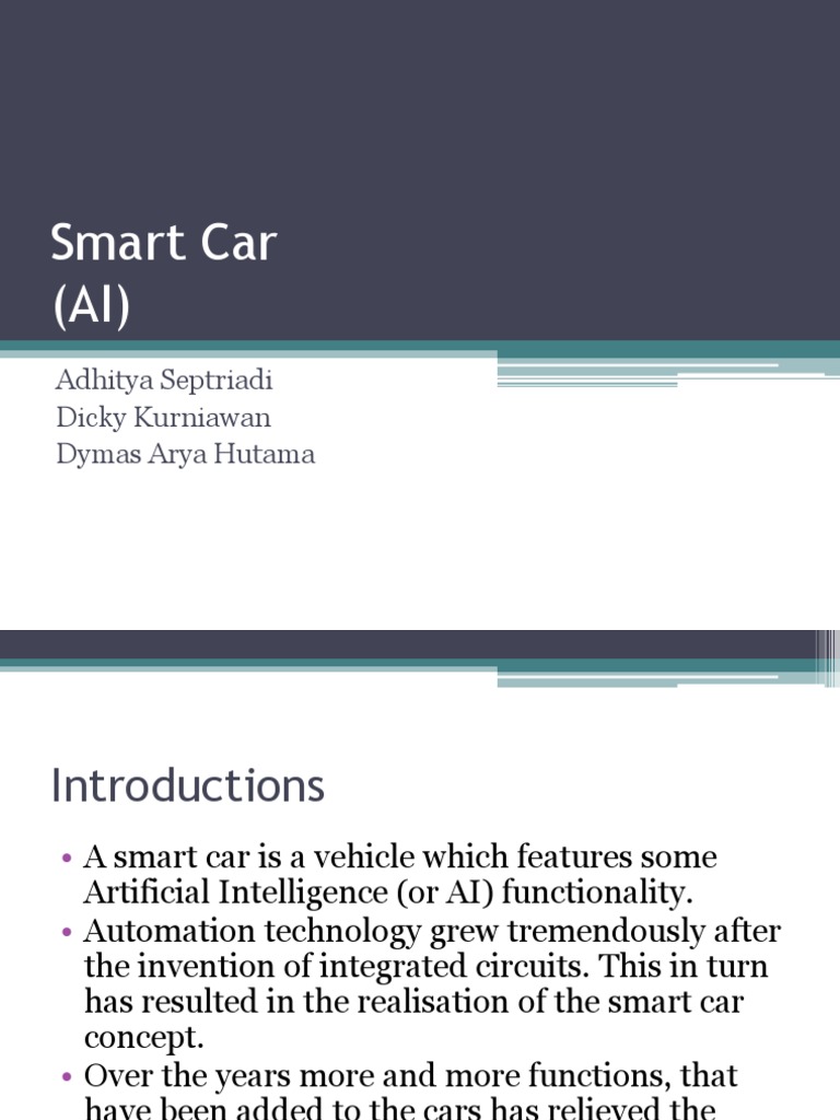 Smart Car Features and Technology | PDF