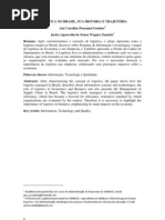 Artigo- Logistica No Brasil Sua Historia e Trajetoria