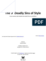 7 Deadly Sins of Style Edition 2