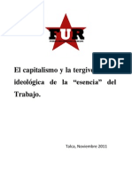 El Capitalismo y La Tergiversación Ideológica de La Escencia Del Trabajo PDF