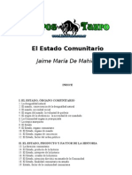 De Mahieu, Jaime Maria - El Estado Comunitario
