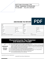 Quick Finder 2008 Tax-Organizer