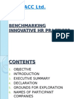 Bench Marking Innovative HR Practices