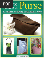 Download How to Make a Purse 20 Patterns for Sewing Totes Bags and Morepdf by Pearl Phillips SN145537229 doc pdf