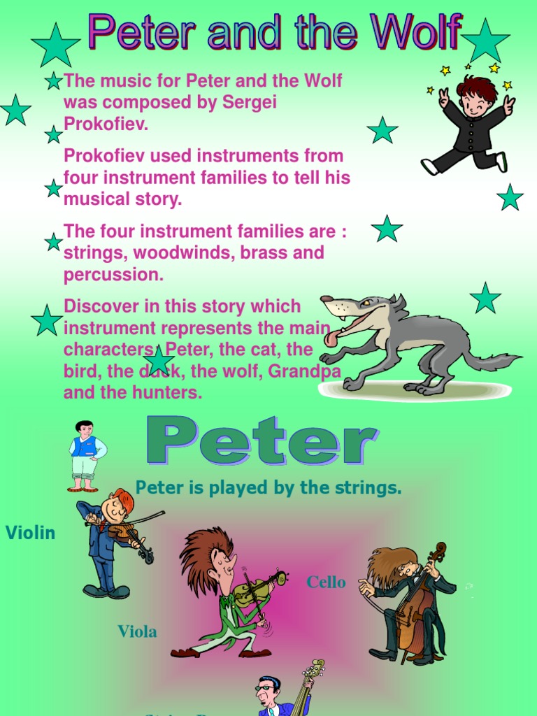 Peter and The Wolf | PDF | Musical Instruments | Woodwind Instruments