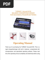 Turnigy Accucell-8150, Cargador / Balanceador / Descargador, Manual English