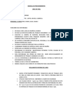 Manual de procedimientos para el área de vinilo