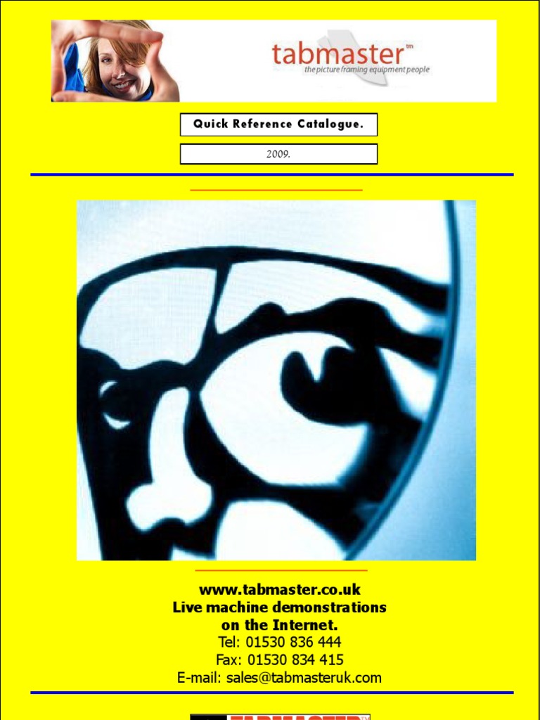 Tabmaster Framing Supplies Catalogue | PDF | Adhesive | Knife