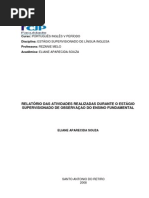 PASTA DE ESTÁGIO I ELIANE INGLÊS