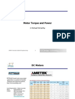 Motor Torque and Power: J. Michael Mccarthy