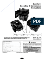 Quantum Operating & Maintenance Instructions