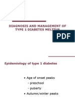 Diagnosis and Management of T1DM