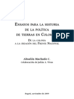 ensayos históricos para una política e tierras