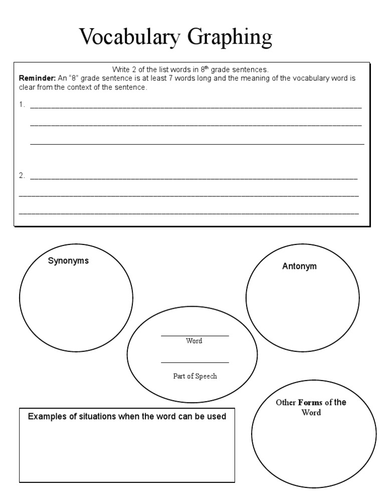 Vocabulary Graphing | PDF | Language Arts & Discipline