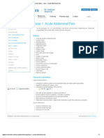 Toronto Notes - Case 1 - Acute Abdominal Pain