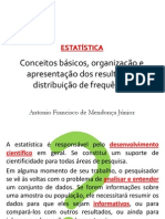 Aula de Estatística - Conceitos e Distribuição de Frequências