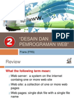 "Desain Dan Pemrograman Web": Frans (FRS)