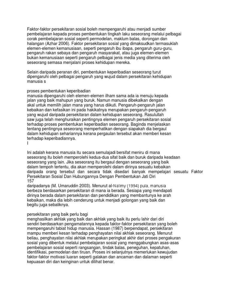 Faktor Jati Diri Pdf