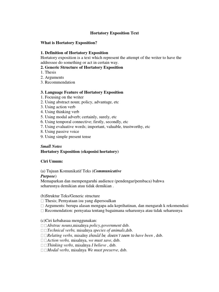 Hortatory Verb Distance Education