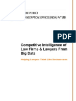 Competitive Intelligence of Law Firms and Lawyers From Big Data