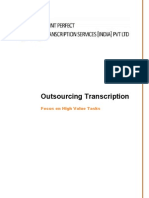 Outsourcing Transcription