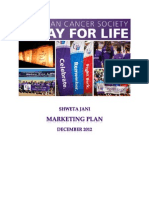 Relay For Life Marketing Plan