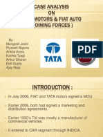Case Analysis ON Tata Motors & Fiat Auto (Joining Forces)