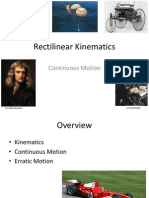 Rectilinear Kinematics: Continuous Motion