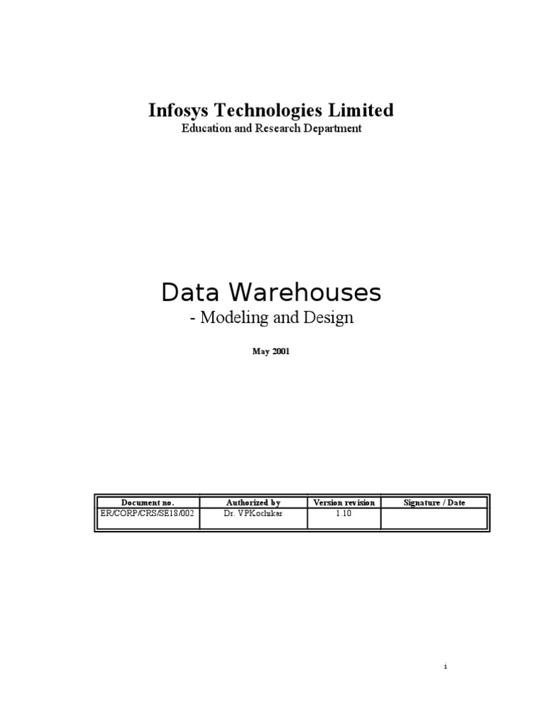 Data Warehouse Course Guide | PDF | Computers