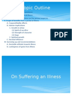Essay Presentation (On Suffering An Illness)