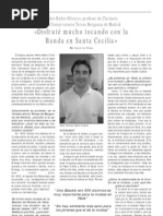 Entrevista a Pedro Rubio Olivares, Profesor de Clarinete