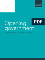 Opening government