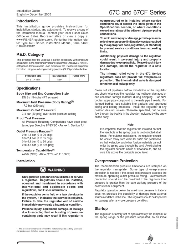 67C and 67CF Series: Installation Guide English - December 2003 | PDF ...