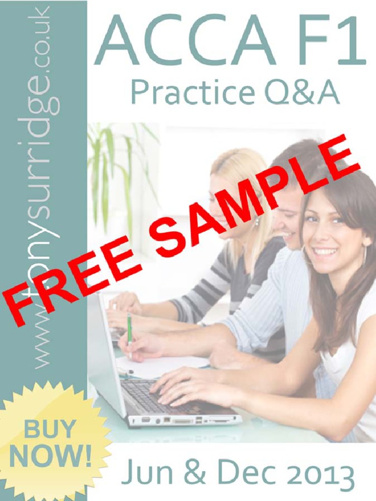 2013 Paper F1 QandA Sample Download v1 | PDF | Cooperative | Strategic ...