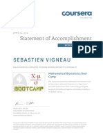 Mathematical Biostatistics Bootcamp Certificate