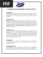 Glossary of Ir Terms and Concepts