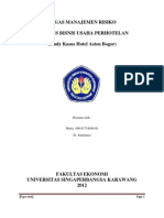 Download TUGAS MANAJEMEN RISIKO by Farhan Aditama SN145645194 doc pdf