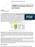  Design Freescale MEMS Acceleration Sensors in an Impact Detection Camera 